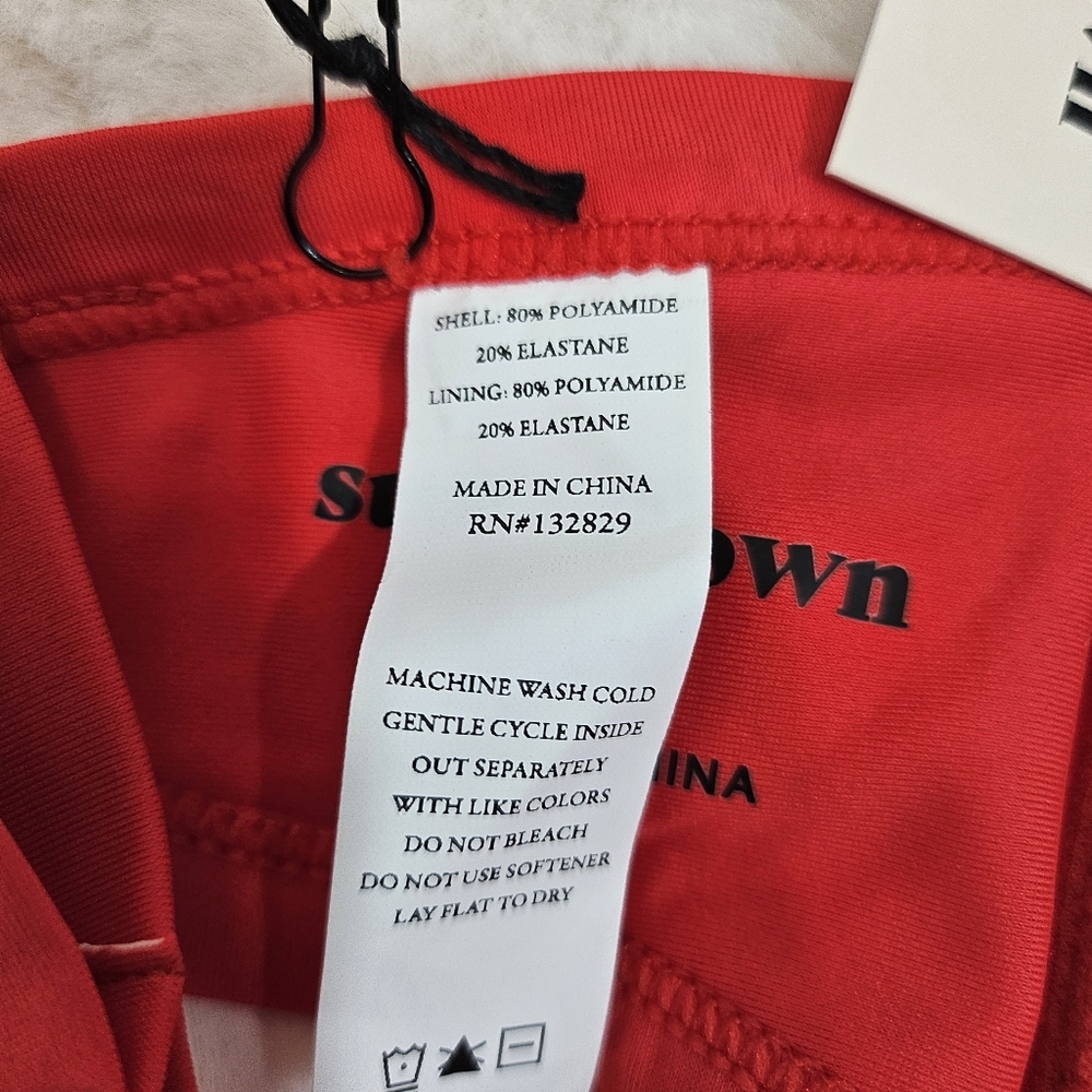 SUPERDOWN Red Women's Bikini TOP Size M. - Picture 11 of 12